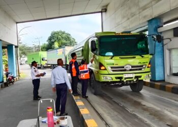 Sambut Nataru, Dishub Sumut Bersama BPTD Sosialisasikan Pembatasan Kendaraan Angkutan Barang 