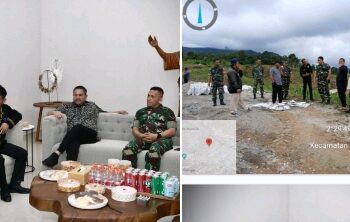 Dandim 0206/Dairi Bersama Jajaran Kunjungi Rumah Dinas Bupati Pakpak, Bahas Program Ketahanan Pangan Nasional