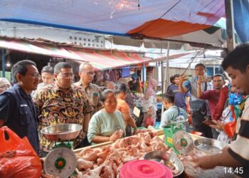 KPPU dan Disperindag Sumut Lakukan Sidak Pasar Kemiri Medan, Pantau Kenaikan Harga Pangan Pasca Imlek