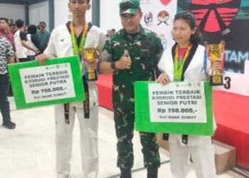 Kejuaraan Taekwondo Piala Pangdam 1/Bukit Barisan Resmi Ditutup, Tiger Sumatera Raih Juara Umum Kedua