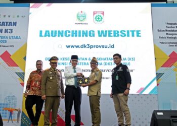 Pj Sekdaprov Sumut Pimpin Apel Peringatan Bulan K3 2025 di Deliserdang