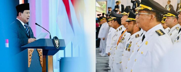 Prabowo Subianto Lantik Franc Bernhard Tumanggor dan H Mutsyuhito Solin sebagai Bupati dan Wakil Bupati Pakpak Bharat Masa Jabatan 2025-2030 di Istana Negara