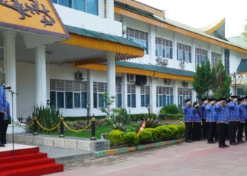Sekda Langkat Pimpin Apel Hari Kesadaran Nasional, Tekankan Digitalisasi Pemerintahan