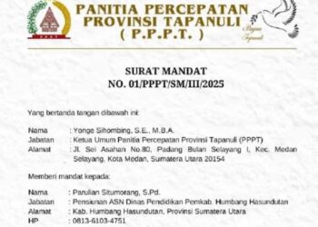 PPPT Terbitkan Mandat Pembentukan POKJA untuk Percepatan Pembentukan Provinsi Tapanuli