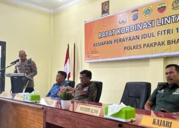Kepolisian Resort Pakpak Bharat Gelar Rapat Koordinasi Lintas Sektoral untuk Persiapan Operasi Ketupat Toba 2025
