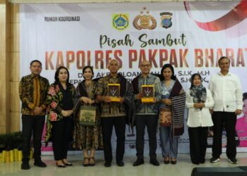 Pisah Sambut Kapolres Pakpak Bharat, AKBP Oloan Siahaan Pamit, AKBP Pebriandi Haloho Resmi Menjabat