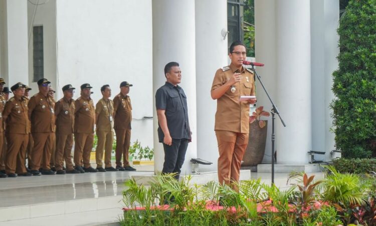Wali Kota Medan Rico Tri Putra Bayu Waas Pimpin Apel Perdana di Balai Kota:  Pemko Medan Harus Bisa Memberikan Pelayanan Publik Terbaik
