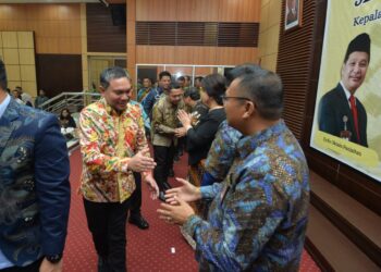 Bupati Pakpak Bharat Franc Tumanggor Hadiri Serah Terima Jabatan Kepala BPK Perwakilan Sumut