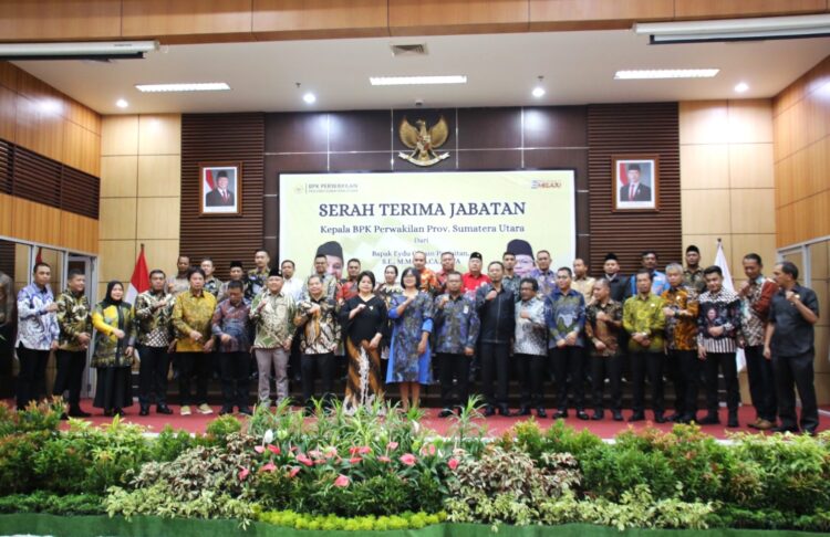 Serah Terima Jabatan Kepala BPK Perwakilan Sumut: Wakil Ketua DRD Medan Rajudin Sagala Apresiasi Kepemimpinan Baru