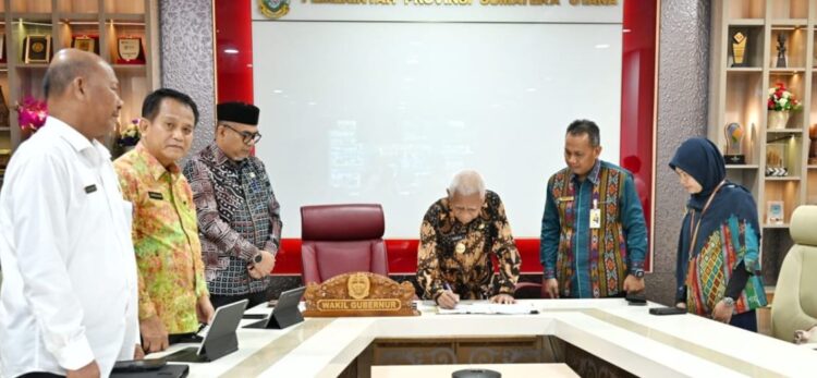 Pemprov Sumut Tandatangani PKS dengan DJPK dan DJP untuk Optimalkan Pemungutan Pajak
