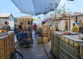Tim Gabungan Gerebek Gudang Mafia Migas di Medan, Sita Ribuan Liter Solar Bersubsidi