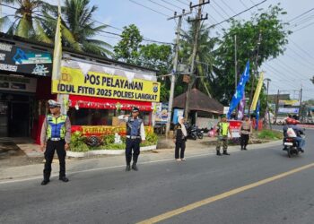 Pastikan Kelancaran Arus Mudik, Pos Yan Pangkalan Berandan  Patroli Ops Ketupat Toba 2025.
