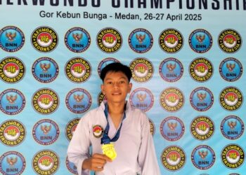 Fahrul Bayhaqqi Nainggolan Sumbang Emas untuk Tiger Sumatera di Kejuaraan BNNP Sumut 2025