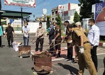 Kejari Binjai Musnahkan Barang Bukti 80 Perkara Pidum, Termasuk Ribuan Gram Narkotika dan Mesin Judi