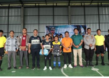 Kades Sakat Banurea Resmikan Turnamen Futsal CUP 1 untuk Usia Muda di Pakpak Bharat