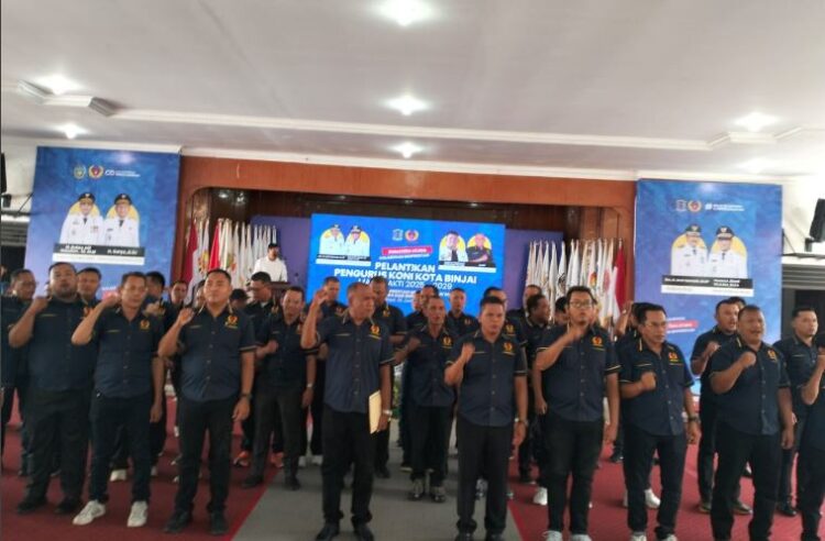 Pengurus KONI Binjai Resmi Dilantik, Targetkan Prestasi Lebih Tinggi di Kancah Nasional
