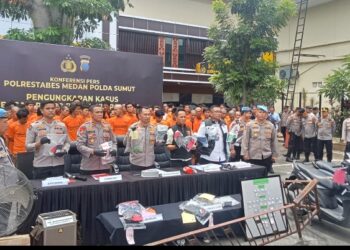 Kapolrestabes Medan Ungkap 61 Kasus Kriminal, 87 Pelaku Termasuk ‘Rayap Besi’ dan ‘Rayap Kayu’ Berhasil Diamankan