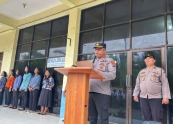 Kapolsek Medan Tuntungan Ingatkan Pelajar Jauhi Narkoba dan Geng Motor Saat Pimpin Upacara
