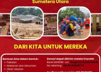 PMKRI Buka Donasi Nasional untuk Korban Banjir dan Longsor di Sumatera Utara