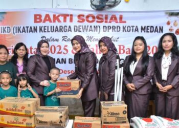 Ikatan Keluarga DPRD Medan Gelar Bakti Sosial Natal 2025 di Panti Asuhan Bernada