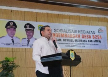 Bupati Franc Bernhard Tumanggor Ajak Para Ayah Lebih Peduli Gizi Keluarga pada Sosialisasi B2SA di Pakpak Bharat