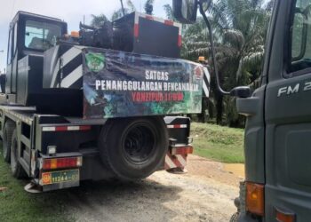 Satgas Gulbencal Yonzipur I/BB Mulai Pembangunan Jembatan Bailey di Besilam Bukit Lembasa
