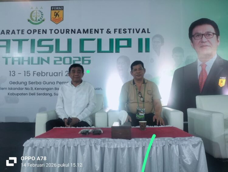 Pembukaan Kejuaraan Karate Kajatisu Cup II Tahun 2026, Harli Siregar Tegaskan Sportivitas Berakar dari Kejujuran