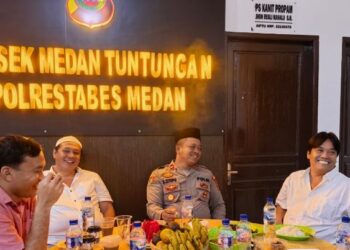 Sinergi Ramadan, Polsek Medan Tuntungan dan Pengelola Pasar Induk Lau Cih Gelar Buka Puasa Bersama
