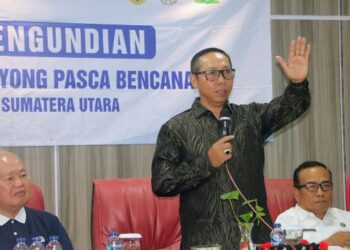 Pastikan Transparansi, Bupati Taput Undi 70 Hunian Tetap Adiankoting bagi Korban Bencana