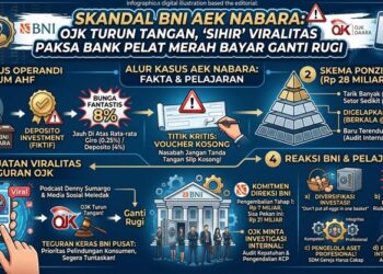 Skandal BNI Aek Nabara: OJK Turun Tangan, “Sihir” Viralitas Paksa Bank Pelat Merah Bayar Ganti Rugi