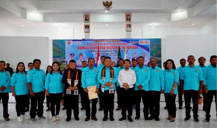 Bupati Humbang Hasundutan Hadiri Pelantikan Pengurus KONI 2026–2030, Dorong Prestasi Olahraga Daerah
