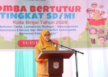 Tanamkan Literasi dan Budaya, Pemko Binjai Gelar Lomba Bertutur Pelajar SD/MI 2026