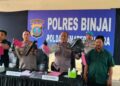 Polres Binjai Ringkus Pelaku Begal Sadis Pembacokan Pelajar, Positif Narkoba
