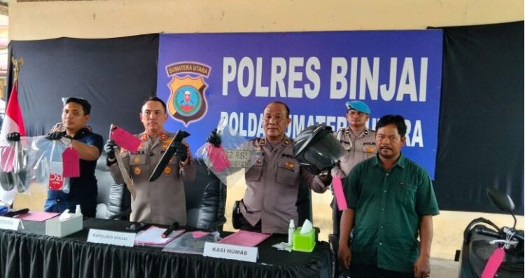 Polres Binjai Ringkus Pelaku Begal Sadis Pembacokan Pelajar, Positif Narkoba