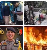 Bungkam Isu Miring, Polsek Pancur Batu Bakar Barak Narkoba di Sibolangit
