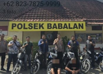 Pura-Pura Berburu Burung, Dua Pelaku Curanmor Ditangkap Polsek Babalan
