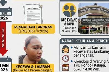 Kasus Penganiayaan Dilaporkan Sejak Januari, Korban Kecewa Penanganan di Polsek Duren Sawit Lambat