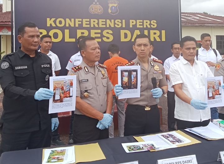 Polres Dairi Bongkar Drama Penipuan: Habiskan Uang Perusahaan untuk Judi Online, Karyawan di Dairi Rekayasa Kasus Begal