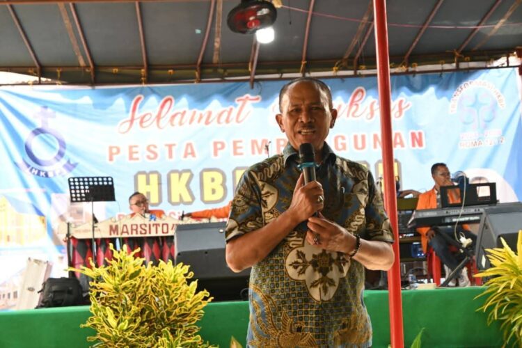 Hadiri Pesta Pembangunan HKBP Ruth Simalingkar, Maruli Siahaan Gelorakan Semangat Gotong Royong