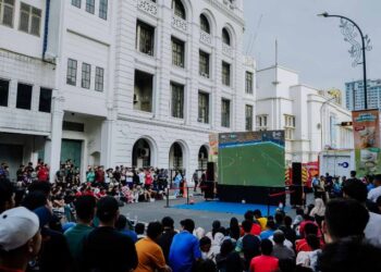 Wali Kota Medan Rico Waas Nobar Piala Dunia Bersama Warga di CFD Kesawan