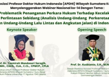 Bedah Hukum Kecelakaan di Perlintasan Sebidang, APDHI Wilayah Sumatera Gelar Webinar ke-14