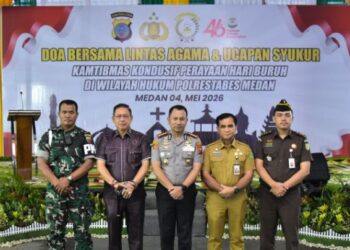 Ketua DPRD Medan Hadiri Doa Bersama Lintas Agama di Polrestabes Medan