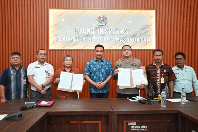 Sinergi Pemkab dan Polres Humbahas: Penandatanganan NPHD Kawal Ketat Pilkades Serentak 2026