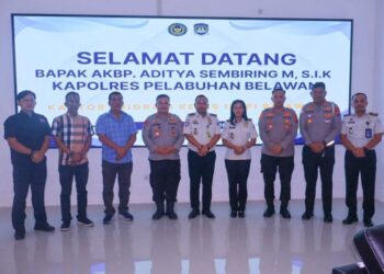Perkuat Sinergitas dan Pengawasan WNA, Kapolres Pelabuhan Belawan Kunjungi Kantor Imigrasi Kelas II TPI Belawan