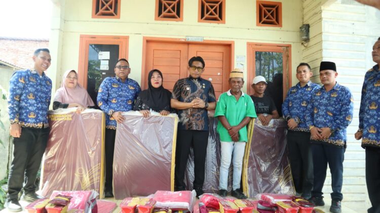 Lima Rumah Terdampak Puting Beliung, Pemko Binjai Salurkan Bantuan Material hingga Sembako
