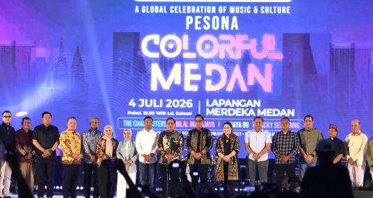Ketua DPRD Medan Wong Chun Sen Hadiri Perayaan Pesona Colorful Medan HUT ke-436