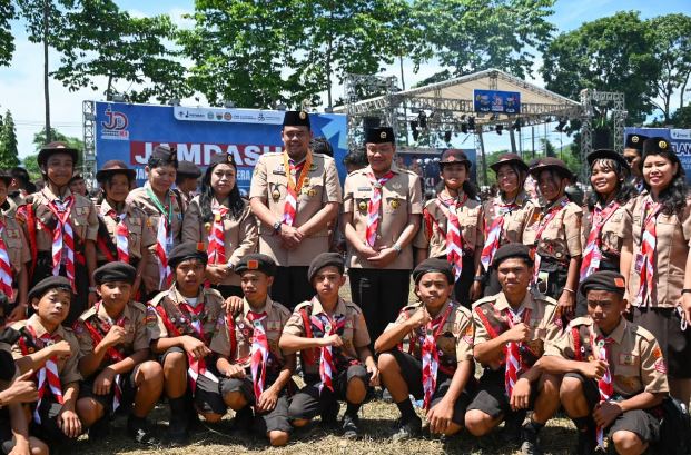 Bupati Humbahas Ikuti Penutupan Jamdasu XI, Gubsu Tegaskan Pramuka Cetak Generasi Tangguh