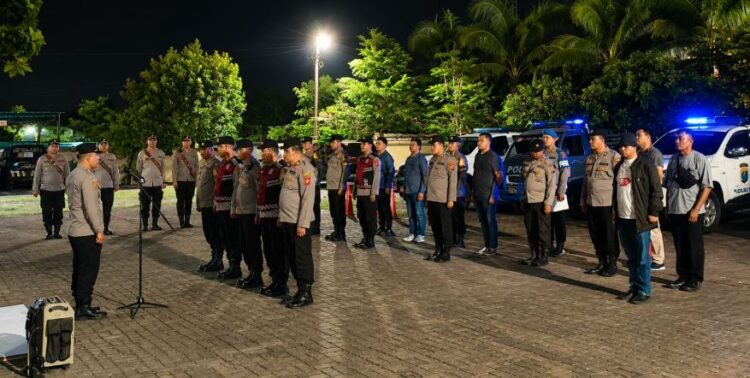 Pertajam Kamtibmas, 5 Polsek Gabungan Gelar Apel Kegiatan Rutin Ditingkatkan di Mapolsek Tuntungan