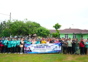 Sambut Lomba Aku Hatinya PKK, TP PKK dan Pemko Binjai Gelar Gotong Royong Bersama