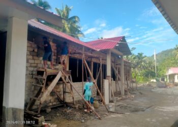 Rehabilitasi SMPN 2 Susua Capai 55,5 Persen, Bakti TNI Percepat Pemerataan Pendidikan di Nias Selatan